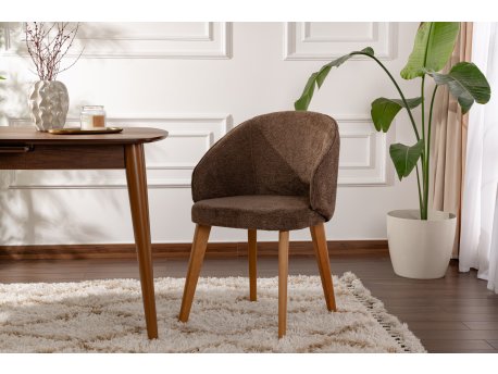 HANAH HOME Set 2 stolice Bentley Brown Dark Oak