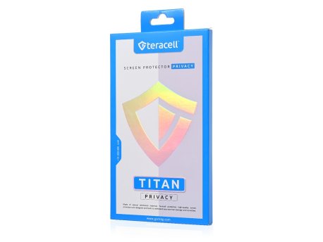 Tempered Zastitno staklo Tempered Glass Privacy Teracell Titan 2.5D za iPhone 15 Pro Max 6.7 crni (217604)
