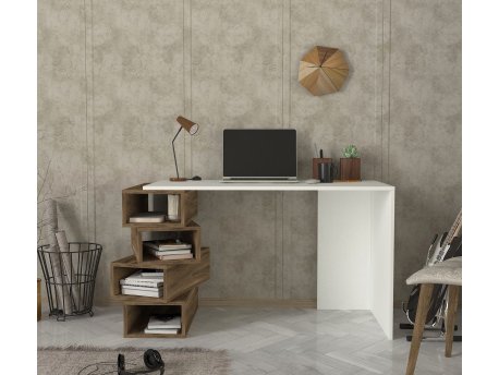 HANAH HOME Radni sto Jenga White Walnut