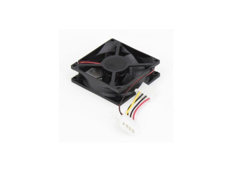 E-GREEN Ventilator za kuæište 80x80x25mm na molex, crni