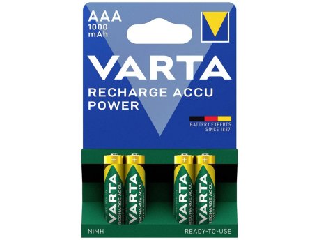 VARTA RECHARGE ACCU POWER AAA 1000mAh NiMH blister 4 komada