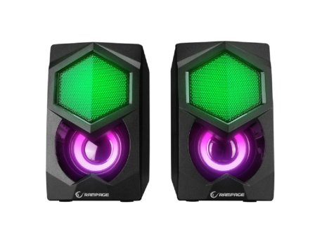 RAMPAGE Zvučnici 2.0 RMS-N29 3Wx2 USB, crni