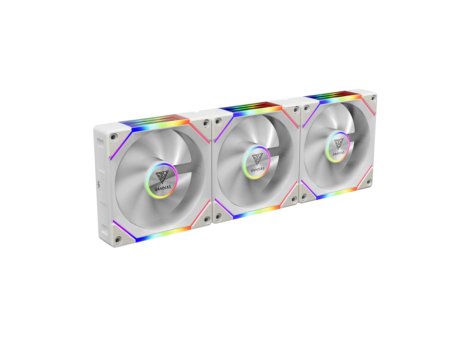 GAMDIAS Aeolus P2-1203 WH ARGB PWM 120mm set 3 ventilatora