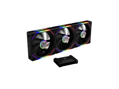 GAMDIAS Aeolus P2-1203U BL ARGB PWM 120mm set 3 ventilatora sa kontrolerom