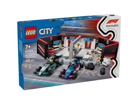 LEGO 60444 F1® garaža i Mercedes-AMG i Alpine formule