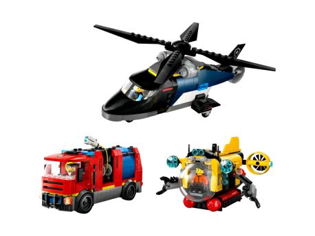 LEGO 60462 Remiks helikoptera, vatrogasnog vozila i podmornice