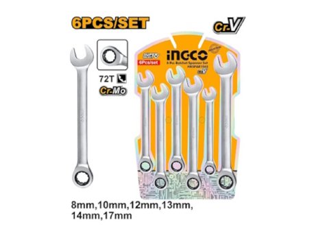 INGCO Set viljuškastih ključeva sa račnom 6/1 HKSPAR1062