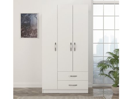 HANAH HOME Ormar Diva 3 Kapak 2 Cekmece White