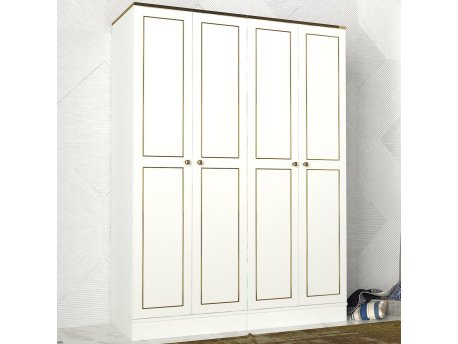 HANAH HOME Ormar Ravenna 4 Kapılı White