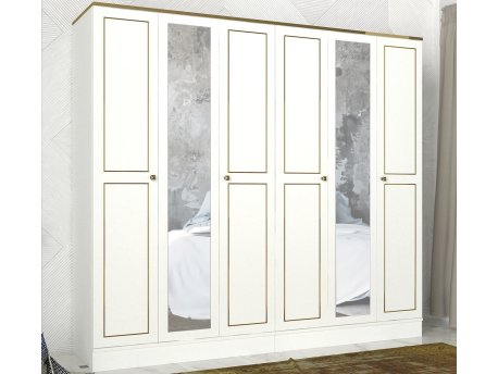 HANAH HOME Ormar Ravenna 6 Kapılı White