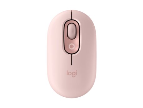 LOGITECH Pop Mouse with Emoji, Rose miš