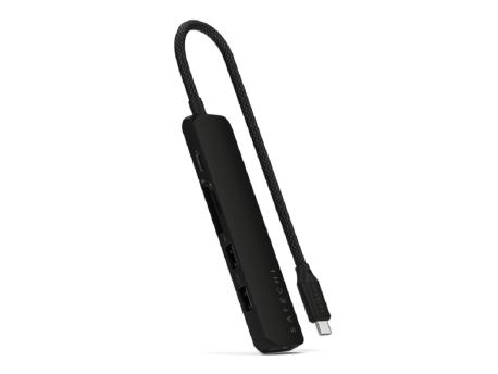 SATECHI 6-in-1 USB-C Slim Multiport Adapter - crni (ST-P6SK)