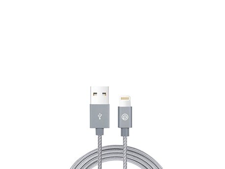ALPHA STAR Kabl IPHONE USB-1.2M-PL-S,lightning muški,upleten,sivi