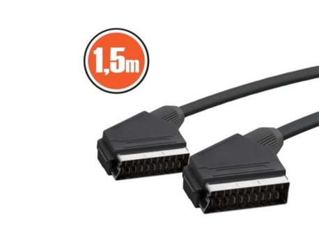 Xwave Scart-Scart 1,5m Audio-Video Kabl M-M crni