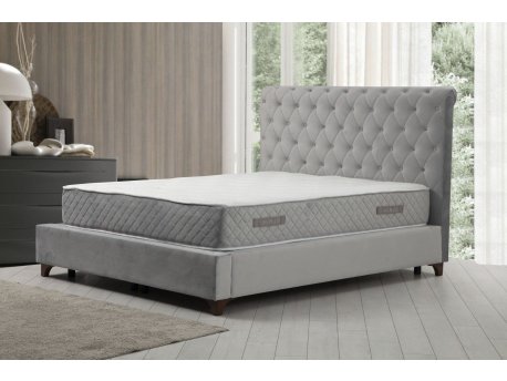 HANAH HOME Deluxe Set 160 x 200 Grey (Dvostruki dušek, baza i uzglavlje)