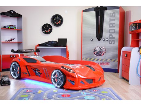 HANAH HOME Speedy Red auto krevet