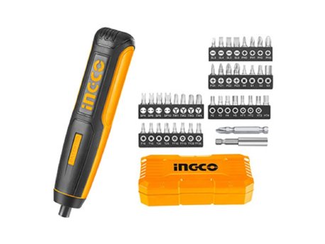 INGCO Akumulatorski odvijač 1/4'' sa bitovima CSDLI0403