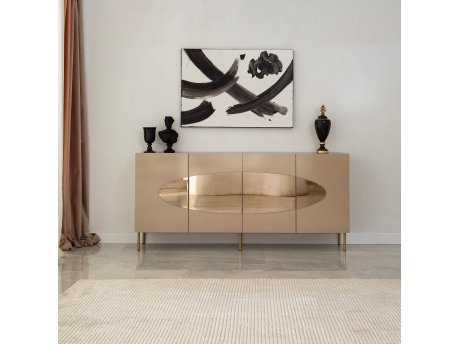 HANAH HOME Komoda Lago Bronze Gold