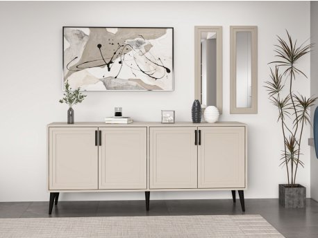 HANAH HOME Komoda Prime Mirror Sandstone
