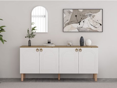 HANAH HOME Komoda Lotus Mirror White