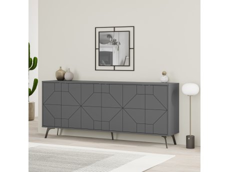 HANAH HOME Komoda Dune Anthracite