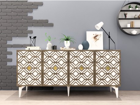 HANAH HOME Komoda Rose White