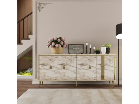 HANAH HOME Komoda Brice Ephesus Marble Gold