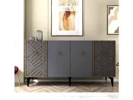 HANAH HOME Komoda Vesta Anthracite