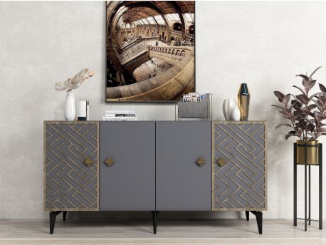 HANAH HOME Komoda Frow Anthracite