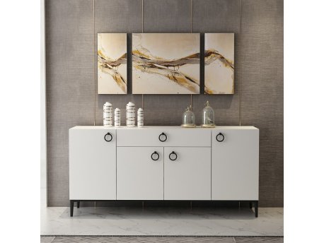 HANAH HOME Komoda Moon White