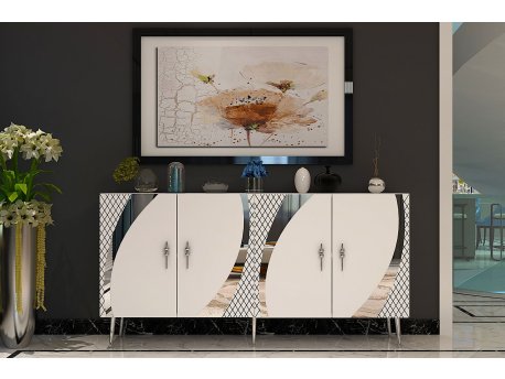 HANAH HOME Komoda Hook KB150 White Silver