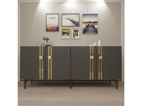 HANAH HOME Komoda Bahar KB150 Anthracite