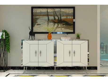 HANAH HOME Komoda Arno KB150 White Silver