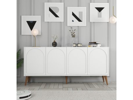 HANAH HOME Komoda Lyon 81 White Walnut