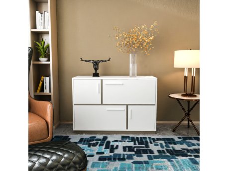 HANAH HOME Komoda Mares White Grey