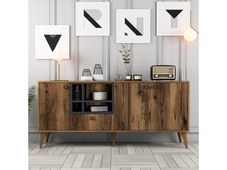 HANAH HOME Komoda Napoli Walnut