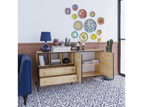 HANAH HOME Komoda Elegan Sapphire Oak
