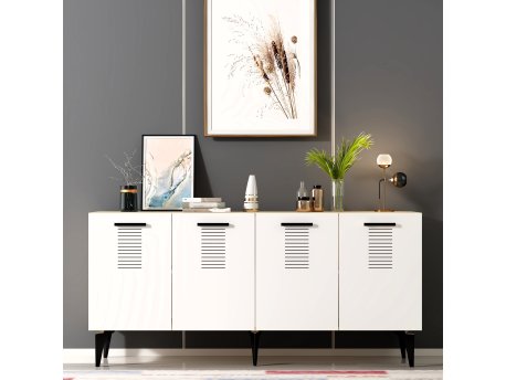 HANAH HOME Komoda Asimo Sapphire Oak White