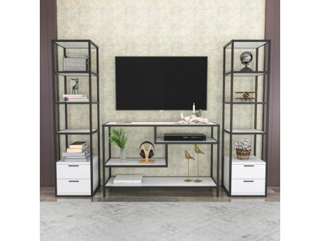 HANAH HOME TV polica Robbins Black White