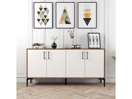 HANAH HOME Komoda Kiev 160 Walnut White