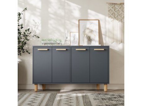 HANAH HOME Komoda Venedik Anthracite