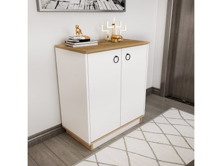 HANAH HOME Komoda Nuanse Oak White