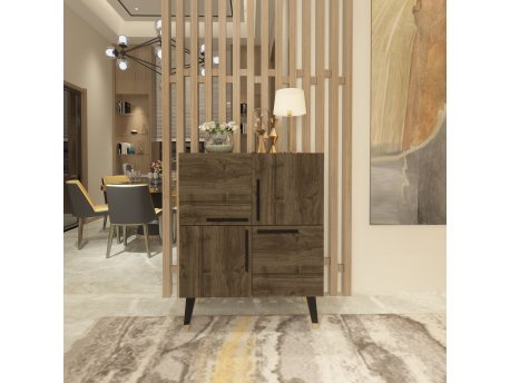 HANAH HOME Komoda Makro Walnut