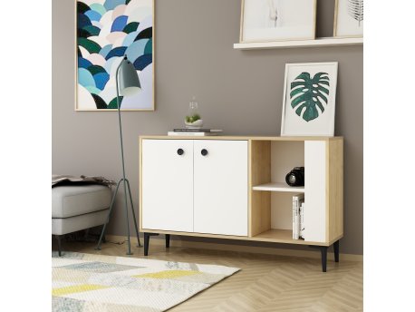 HANAH HOME Komoda Sahra Sapphire Oak White