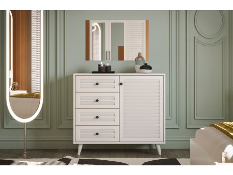 HANAH HOME Komoda Nil 103 White