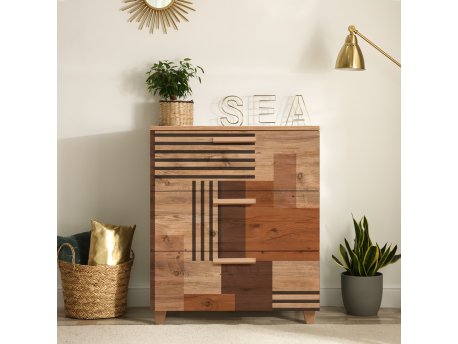 HANAH HOME Komoda Leva Gravis Colorblock