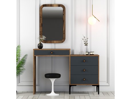 HANAH HOME Komoda Lizbon 543 Walnut Anthracite