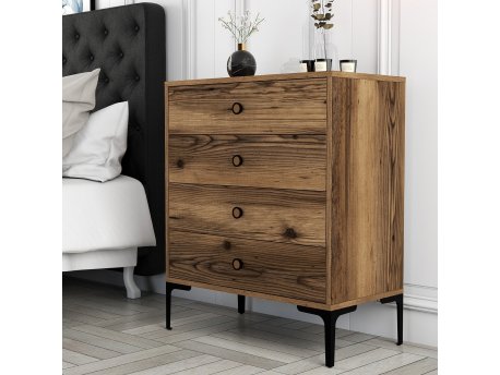 HANAH HOME Komoda Lizbon 539 Walnut