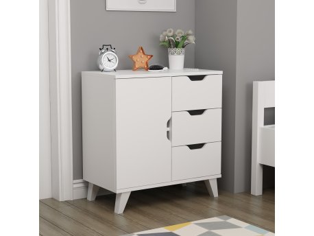 HANAH HOME Komoda Valencia 3+1 White