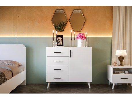 HANAH HOME Komoda Lavinia 502 White